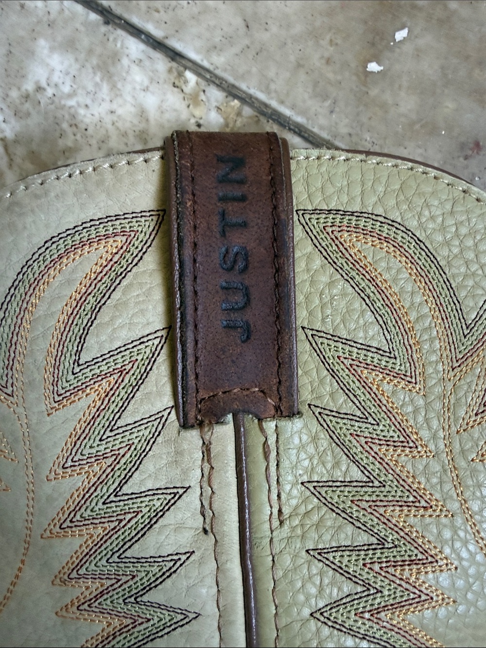 JUSTIN men’s superintendent steel toe work boot size 10 preowned very good cond - Picture 5 of 11